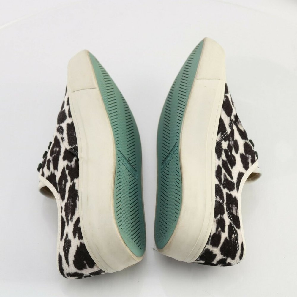 SeaVees for J Crew Women Legend Sneaker Size 7.5 Black White Leopard Animal - Picture 8 of 12